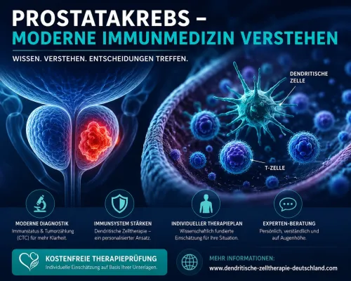 Prostatakrebs: Moderne Immunmedizin – kostenfreie Therapieprüfung zur Orientierung Bild: Prostatakrebs: Moderne Immunmedizin – kostenfreie Therapieprüfung zur Orientierung