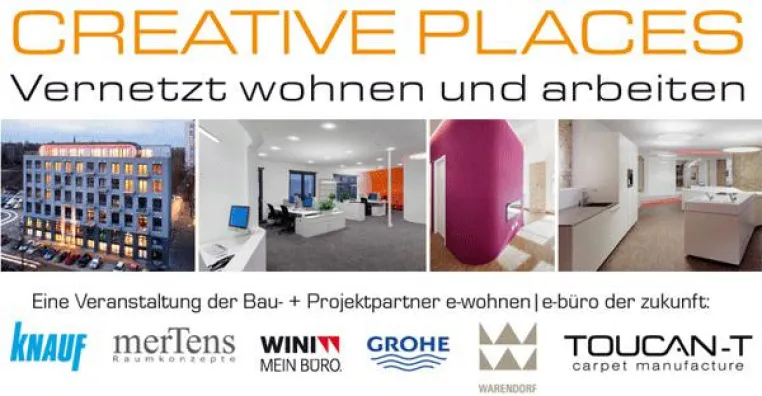CREATIVE PLACES: Exklusive Event-Reihe für Architekten, Bauherren und Facility Manager im Berliner e-wohnhaus Bild: CREATIVE PLACES: Exklusive Event-Reihe für Architekten, Bauherren und Facility Manager im Berliner e-wohnhaus