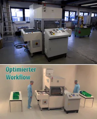 Bild: Produktfilme für die Industrie - mobiles Studio für Aufnahmen von Maschinen vor Ort