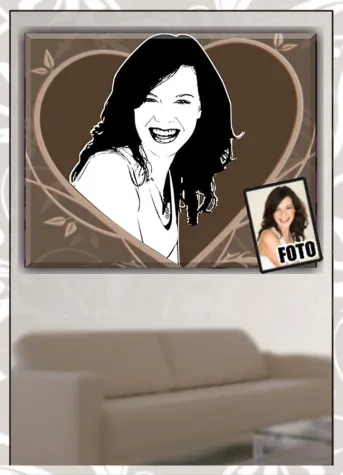 Bild: Persönliche Geschenkidee zum Muttertag – Das eigene Foto als Kunstwerk im Retro- oder Pop-Art-Stil