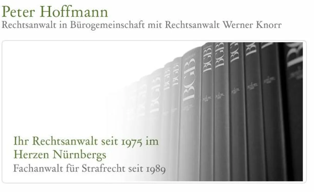 Die neue Website von Rechtsanwalt Peter Hoffmann