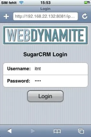 Bild: WebDynamite implementiert mobiles CRM für iPhone
