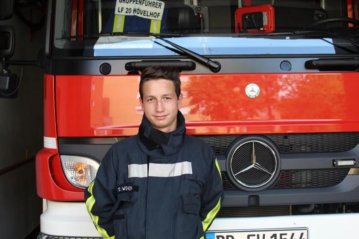Feuerwehrmann Thomas Wiethoff spendet Stammzellen bei der Stefan-Morsch-Stiftung.