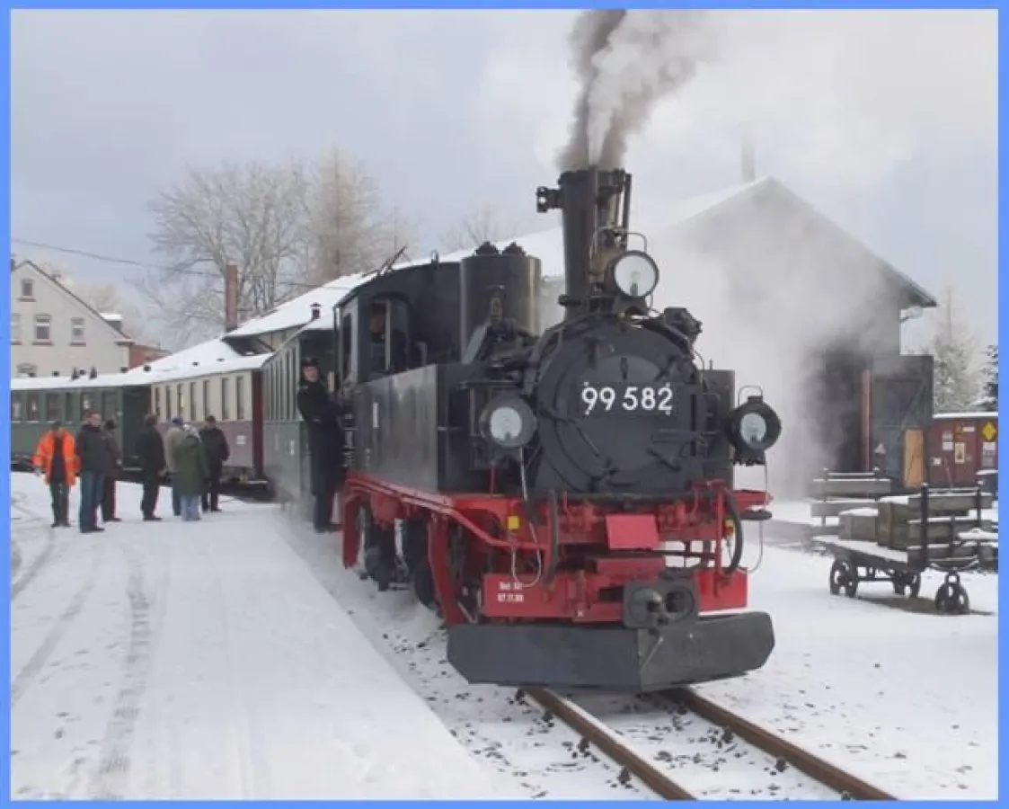 Dampflok 99 582 in Schönheide