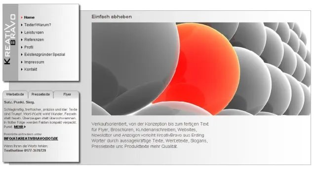 Bild: Textbüro KreativBravo ist mit aktualisierter Homepage ins Netz gegangen