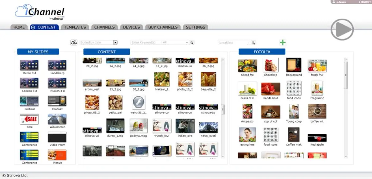 iChannel Cloud-based Digital Signage System