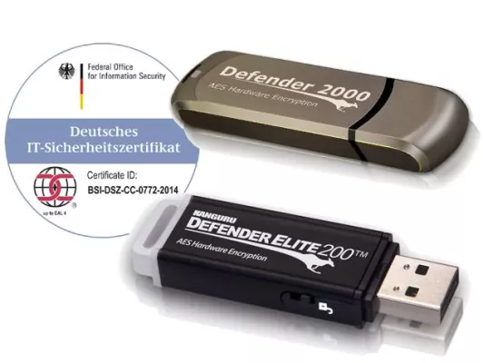 Bild: USB-Sticks Kanguru Defender vom BSI zertifiziert
