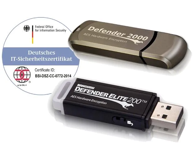 Bild: USB-Sticks Kanguru Defender vom BSI zertifiziert