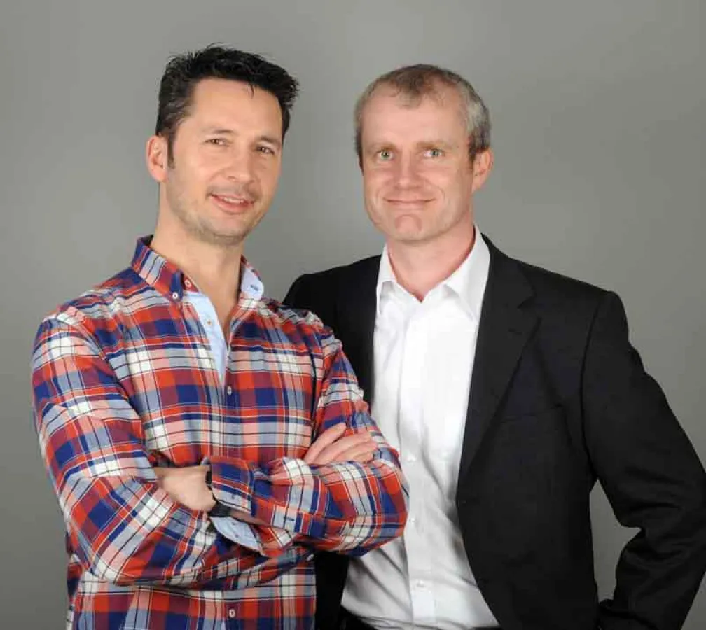 Marek Heinemann und Tom Kell (von links, Foto: ArtLab Studios)