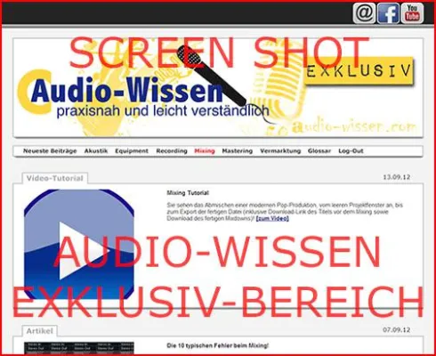 Bild: Audio-Wissen.com mit neuem Exklusivbereich