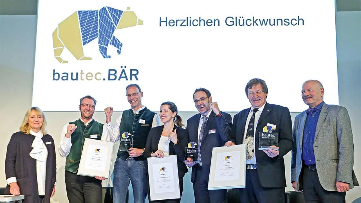 Erstmals in Berlin wurde 2018 der bautec.Innovation-Award verliehen. (Foto: Messe Berlin GmbH)