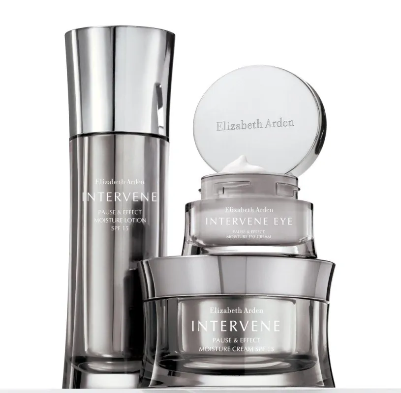 Neu: INTERVENE 3-in-1 Daily Cleanser, Intervene Pause & Effect Moisture Cream und Lotion, Moisture Eye Cream.