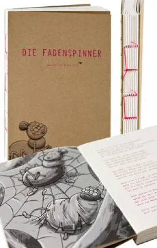 Bild: Design-Notizbuch mit Fadenheftung in Pink