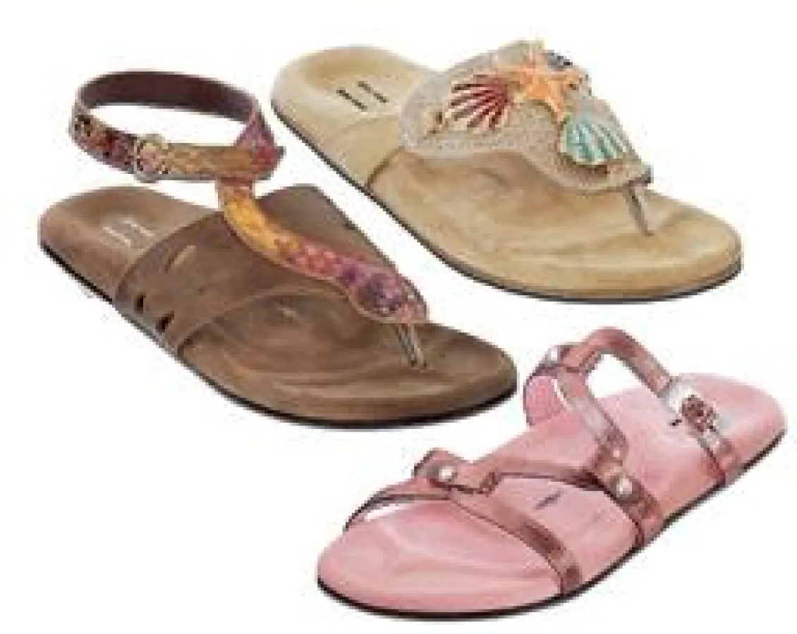 Die Sandalen gibt es in den Größen 36-41