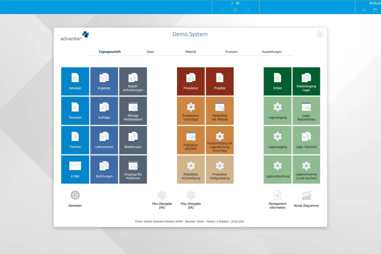Die neue Version der ERP-Software advanter 6 efficient ist da Bild: Die neue Version der ERP-Software advanter 6 efficient ist da