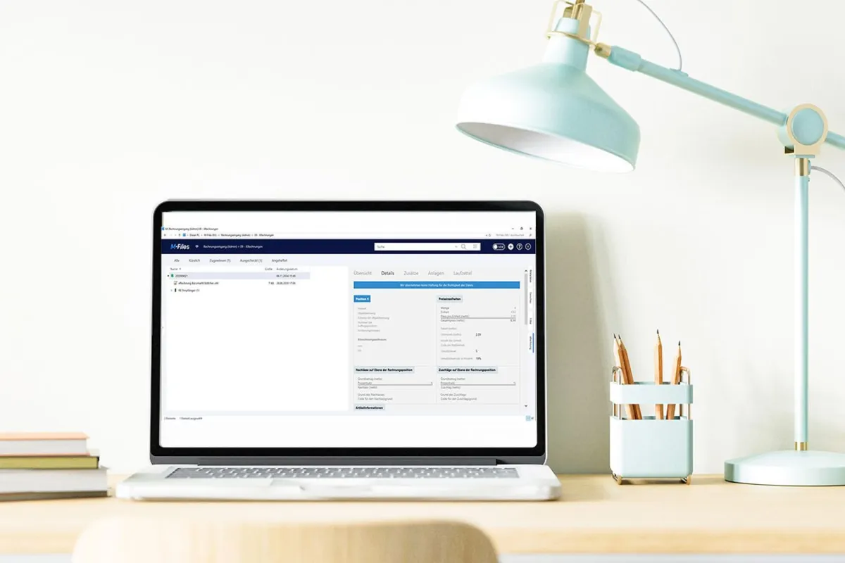 E-Rechnungen lassen sich mit der Lösung der DMSFACTORY in M-Files ECM besser bearbeiten (© DMSFACTORY )