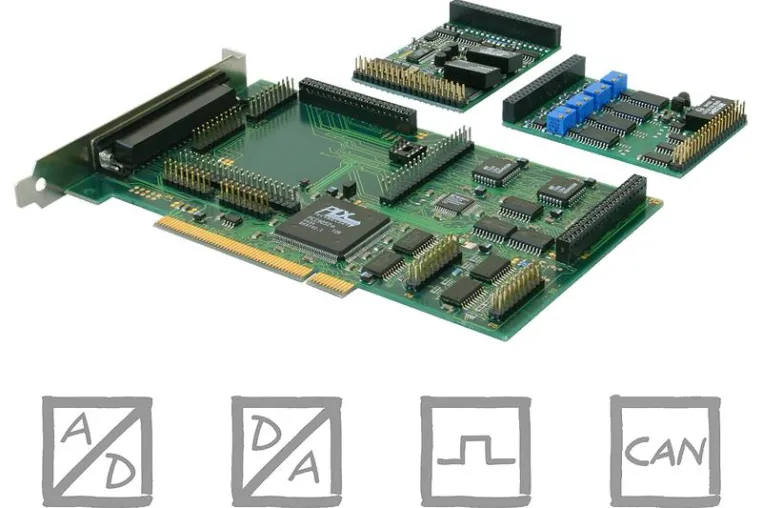Bild: Modulares PCI-Messsystem PCI-BASE1000 für stationäre PC-Messdatenerfassung