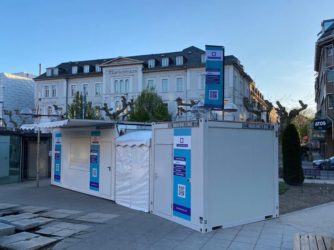 Corona Testzentrum Bismarckplatz Heidelberg (© RIDCOM GmbH)