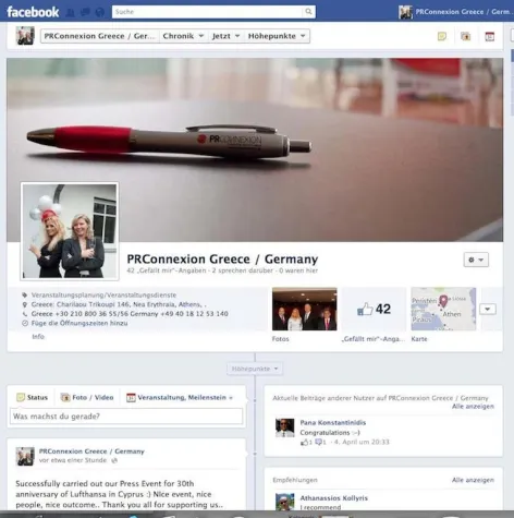 Bild: PRCONNEXION erweitern ihre Social Media Präsenz mit eigener Facebook Seite & Twitter Account