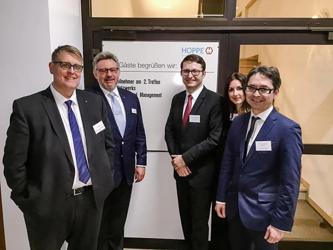 Jens Ihle, Wolf Hoppe, Dr. Martin Schneider, Dr. Eva-Maria Aulich, Prof. Dr. Michael Stephan (v.l.)