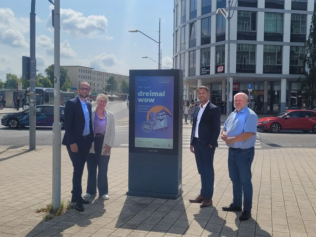 v. l. Jens Hofschröer, Sandra Straube, Dennis Weilmann & André-Georg Schlichting (© WMG Wolfsburg)