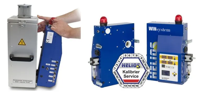 Bild: Qualitäts- und Service-Zusage mit Lebensgarantie für alle HELIOS Granulattrockner.