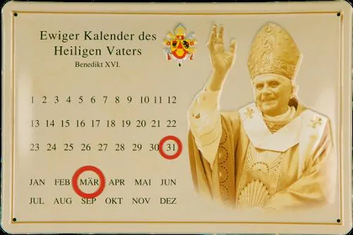 Der Papst kommt aus Berlin - Neue Kalender mit den Päpsten Johannes Paul II. und Benedikt XVI. Bild: Der Papst kommt aus Berlin - Neue Kalender mit den Päpsten Johannes Paul II. und Benedikt XVI.