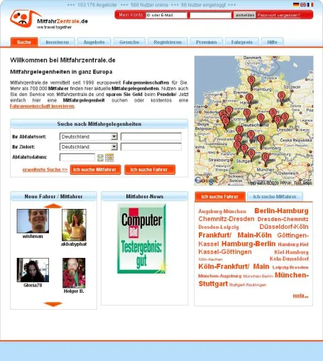 Bild: Viele Vorteile für Mitglieder - Mitfahrzentrale.de startet verbesserte Internetseite
