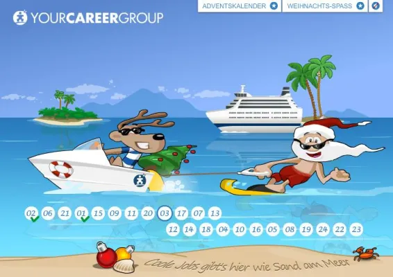 Bild: Online-Adventskalender der YOURCAREERGROUP AG verlost Preise im Gesamtwert von über 10.000 Euro