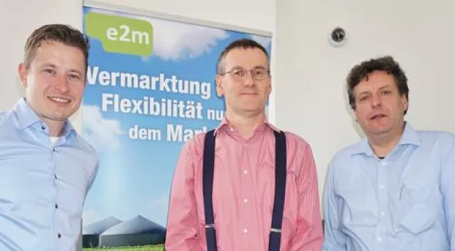 Bild: Die Biogaseffizienz-Tour zu Gast bei der e2m