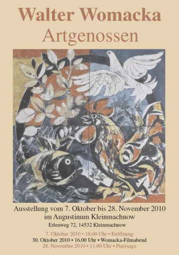 Bild: "Walter Womacka - Artgenossen" im Augustinum Kleinmachnow