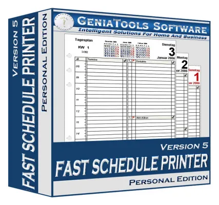 Bild: Fast Schedule Printer 5: Formblätter für papiergestützte Planungssysteme selbst ausdrucken