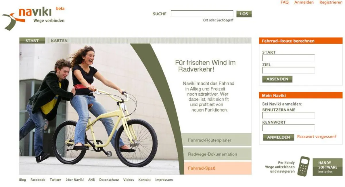 Der Fahrrad-Routenplaner Naviki lädt Winter-Radfahrer zu einer Verlosung ein.