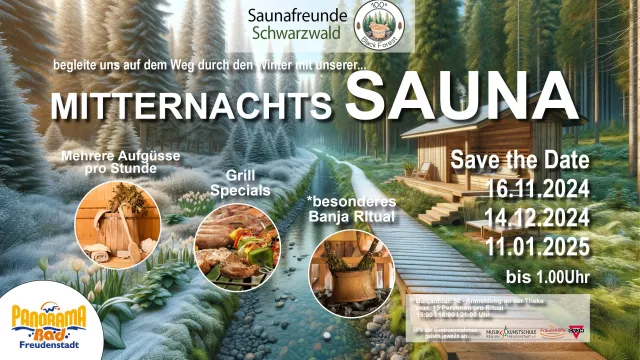 Bild: Saunafreunde Schwarzwald e.V lädt zur langen Saunanacht für einen guten Zweck ein