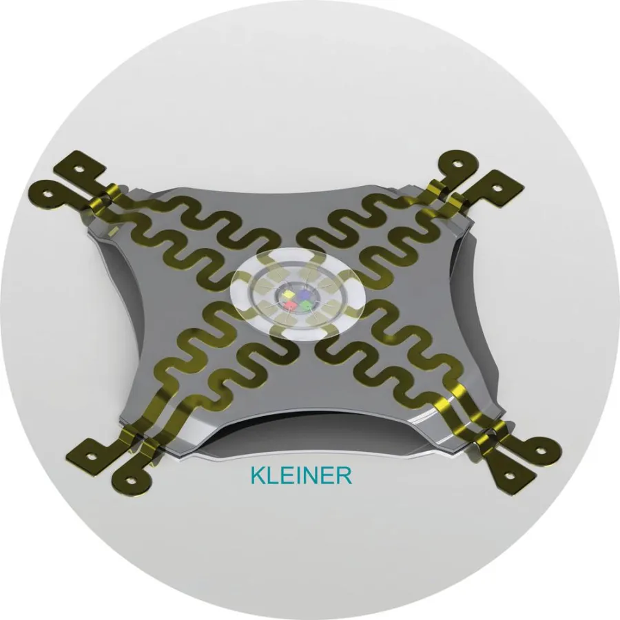 Schnappscheibe mit vierfarbigem LED