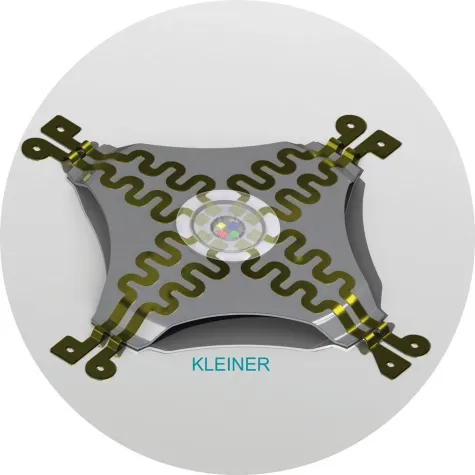 Bild: Schnappscheibe mit vierfarbigem LED