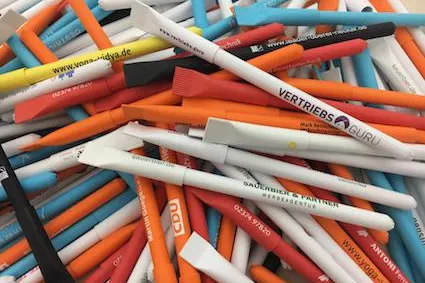 Bild: Werbemittel der Woche: Kugelschreiber aus Papier