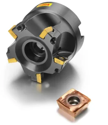 Bild: CoroMill 490 bringt Präzision und Vielseitigkeit in das Plan- und Eckfräsen