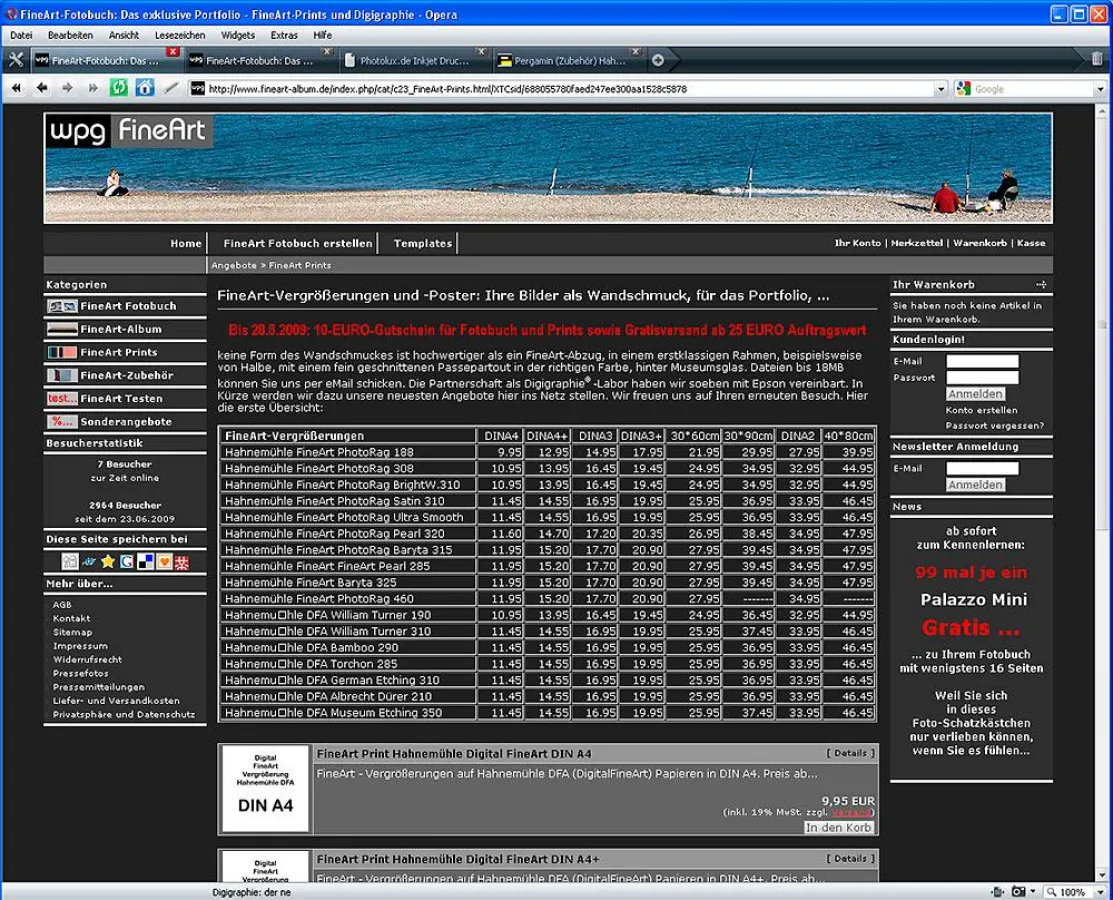 im Webshop FineArt-Album.de gibt es jetzt auch Einzelvergrößerungen und Poster auf FineArt Papieren