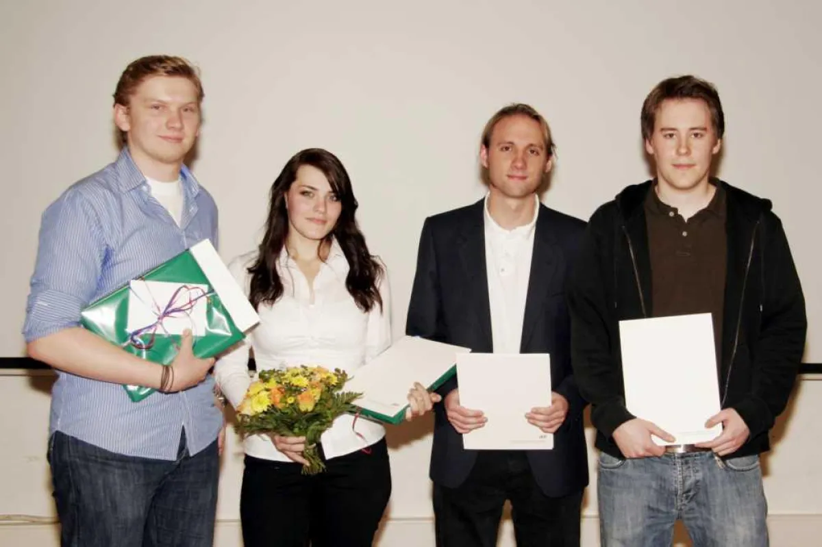 v.l.n.r. Nicklas Müller-Wieland, Natalie Pfeffer, Felix Kreutzmann, Moritz Hahn