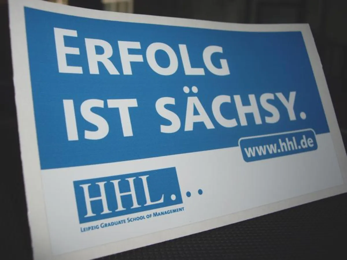 Erfolg ist sächsy / Quelle: HHL