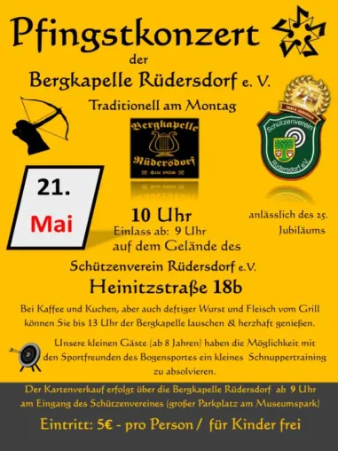 Bild: Traditionelles Pfingstkonzert der Bergkapelle Rüdersdorf e.V.