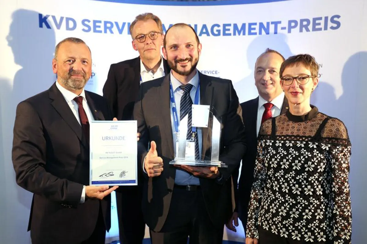 Die Gewinner des KVD Service-Management-Preis 2018: RE’FLEKT GmbH