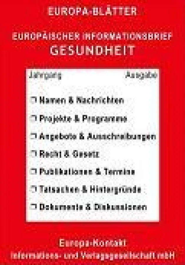 Europäischer Informationsbrief Gesundheit