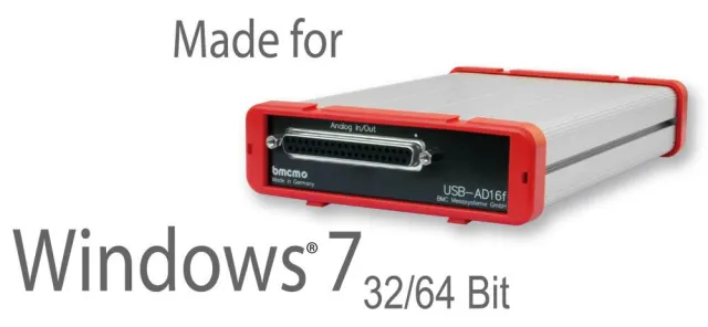 Bild: bmcm unterstützt Messdatenerfassung unter Windows 7 (32/64 Bit)