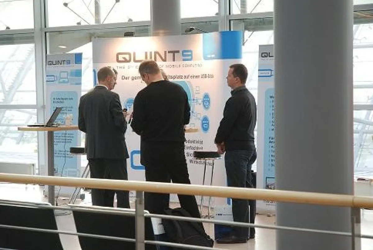 Interessante Gespräche am QUINT9-Stand