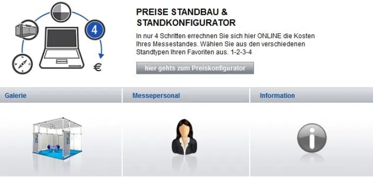Messestandkonfigurator – Ideen für einen Messestand Bild: Messestandkonfigurator – Ideen für einen Messestand