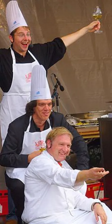 Kai Magnus Sting (l.), Wolfgang Trepper (M.) und Frank Schwarz  werden für gute Laune sorgen.