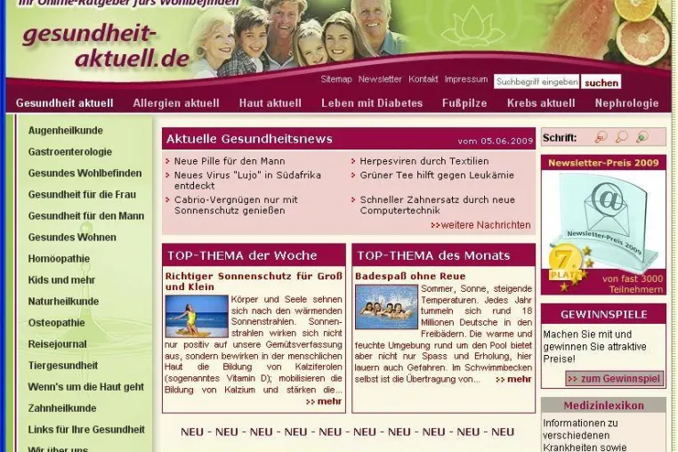 Bild: gesundheit-aktuell.de beweist wieder einmal hohe Kompetenz