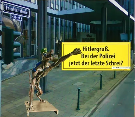 Bronzewolf fragt NRW-Innenminister Reul: „Hitlergruß. Bei der Polizei jetzt der letzte Schrei?“ Bild: Bronzewolf fragt NRW-Innenminister Reul: „Hitlergruß. Bei der Polizei jetzt der letzte Schrei?“